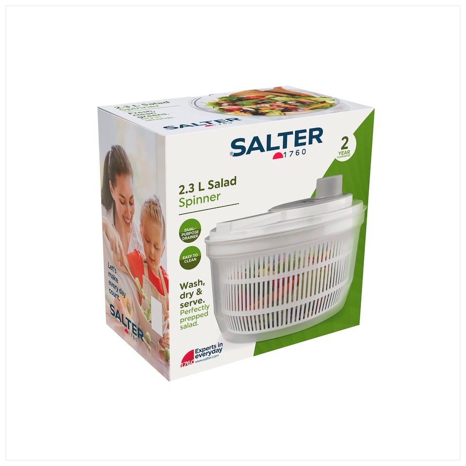 image 1 of Salter Origins 2.3L Salad Spinner