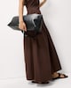 image 2 of The F&F Edit One Shoulder Midi Dress in Chocolate