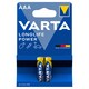 image 1 of VARTA Longlife Power AAA Alkaline Batteries 2 pcs