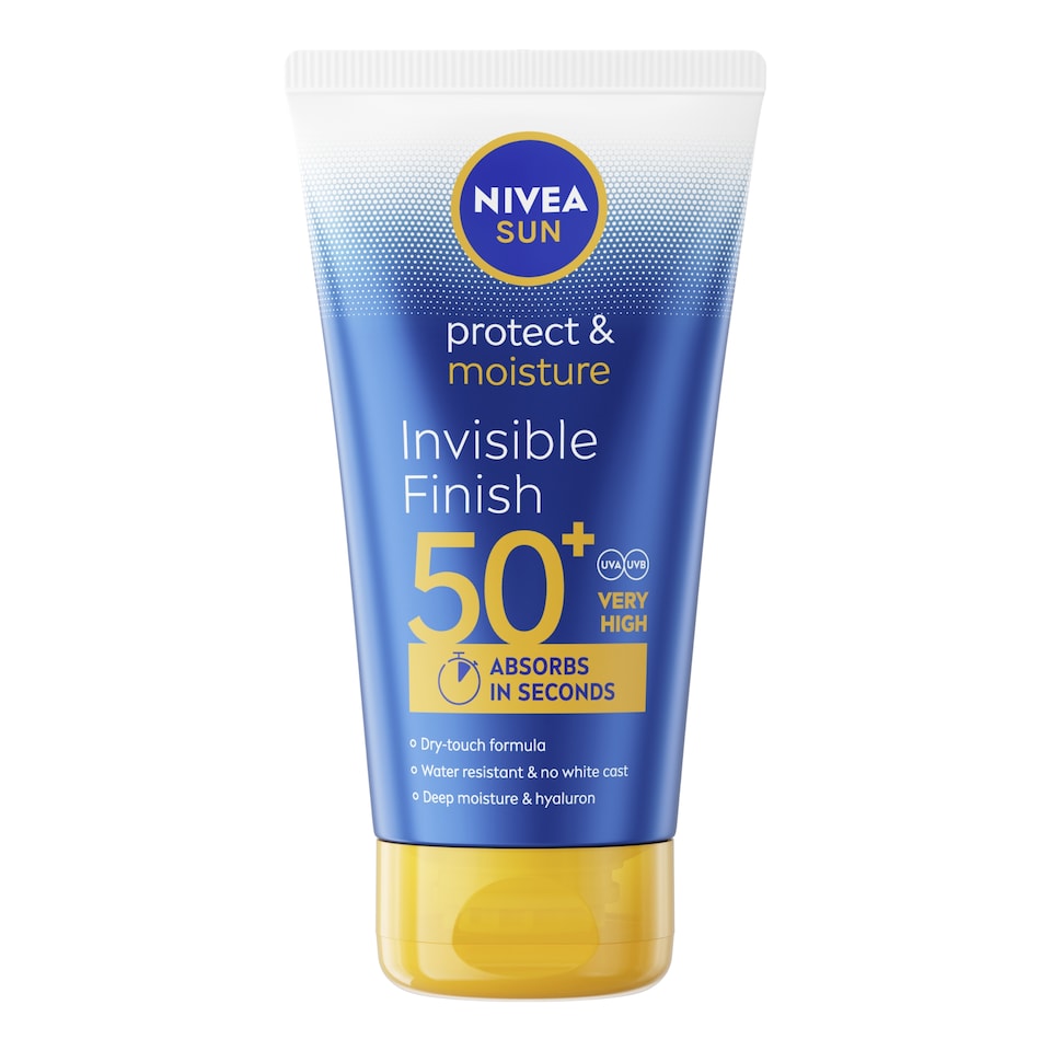 NIVEA SUN Protect & Moisture Invisible Finish Sun Cream Lotion SPF50+ 150ml