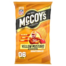McCoy's Yellow Mustard Multipack Crisps 6x25g