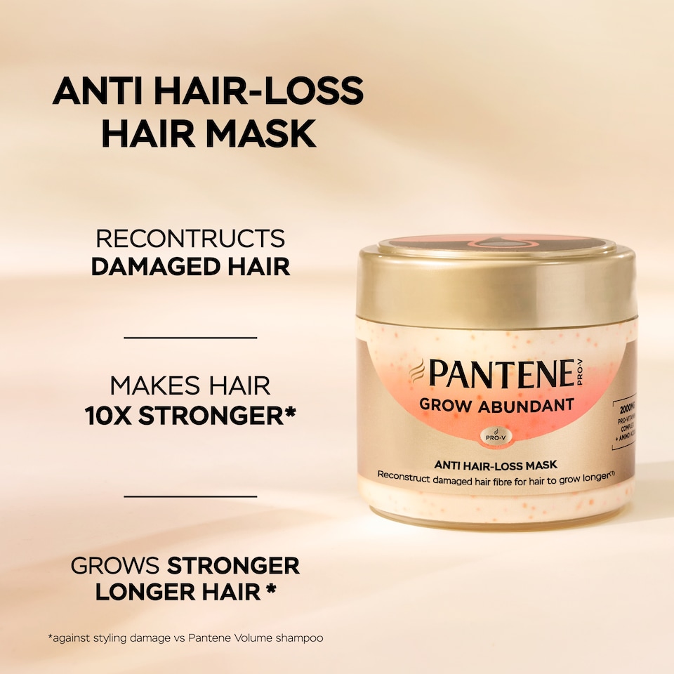 image 1 of Pantene Grow Abundant Anti Hair Loss Mask 300ml