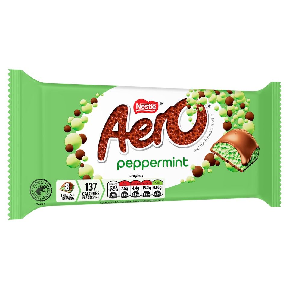 image 1 of Aero Peppermint Mint Chocolate Sharing Bar 90g