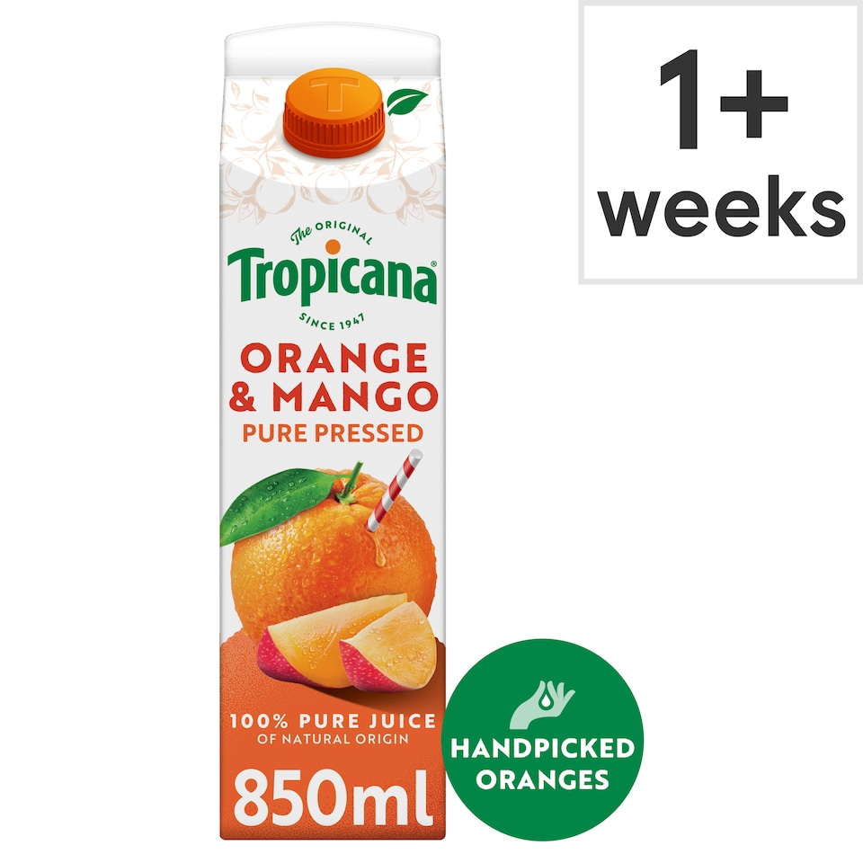 image 1 of Tropicana Orange & Mango Juice 850Ml