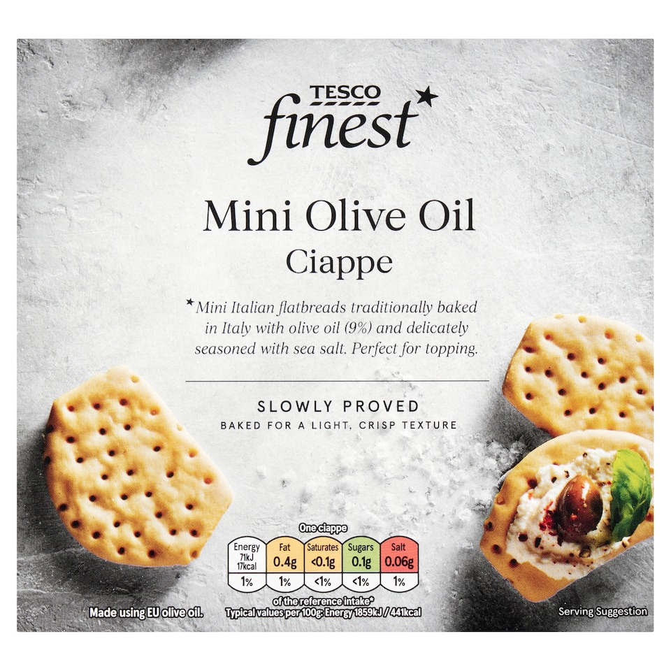 Tesco Finest Mini Extra Virgin Olive Oil Ciappe 100g