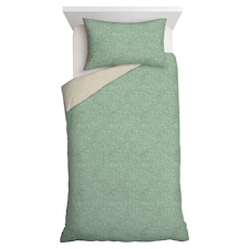 F&F Home Bedding Green Reversible Duvet Set Single
