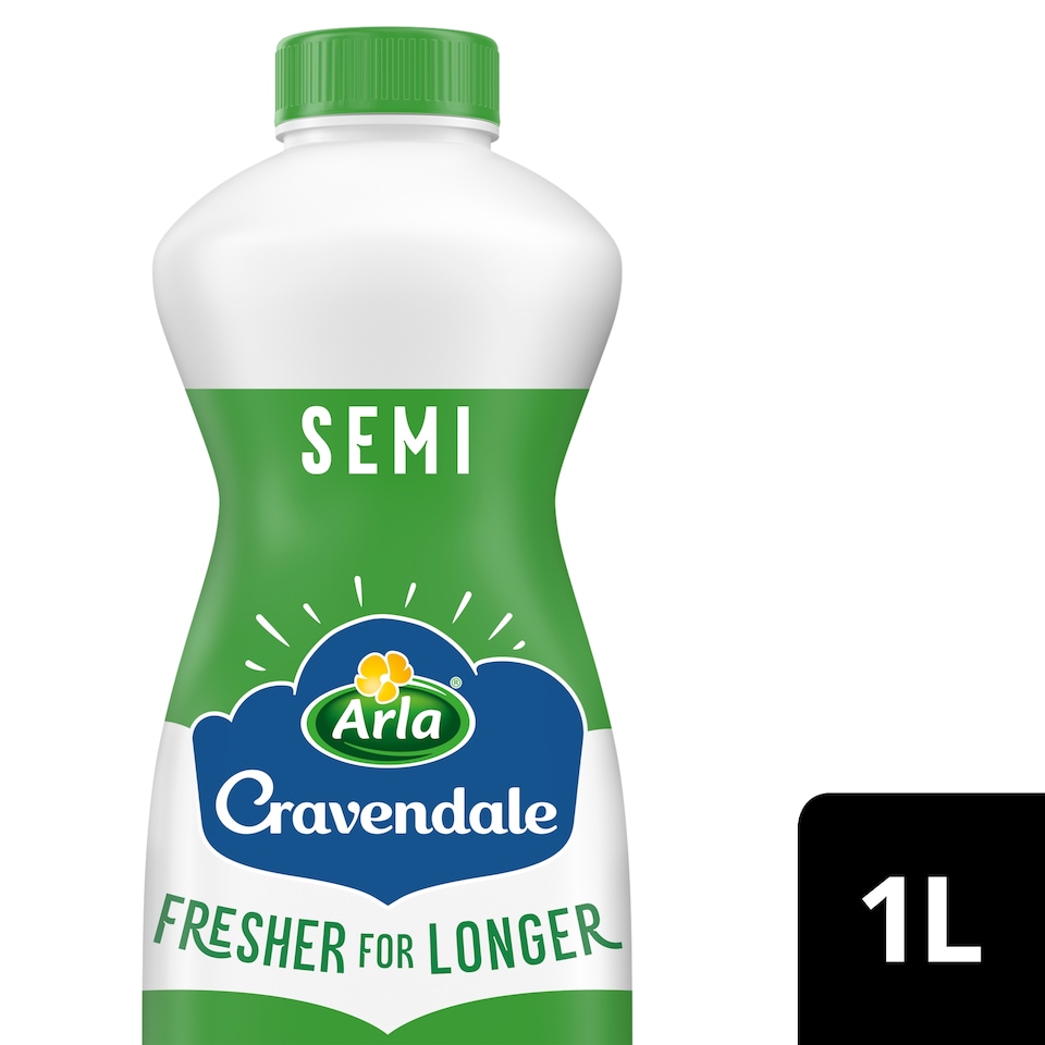 image 1 of Cravendale Filtered Fresh Semi Skimmed Milk 1L Fresher for Longer