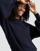 image 1 of F&F Ribbed Crew Neck Batwing Sleeved Jumper in Navy