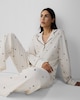 image 1 of F&F Pure Cotton Heart Pyjama Set in Cream