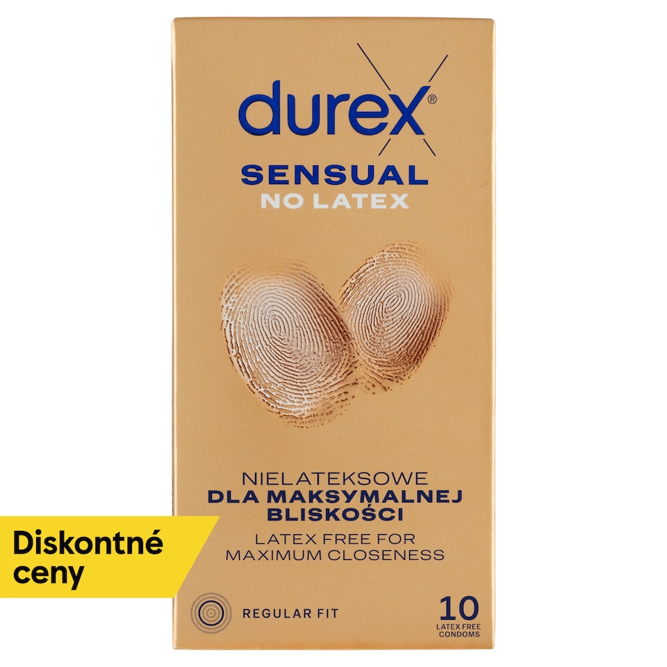 obrázok 1 z Durex Sensual No Latex prezervatívy 10 ks