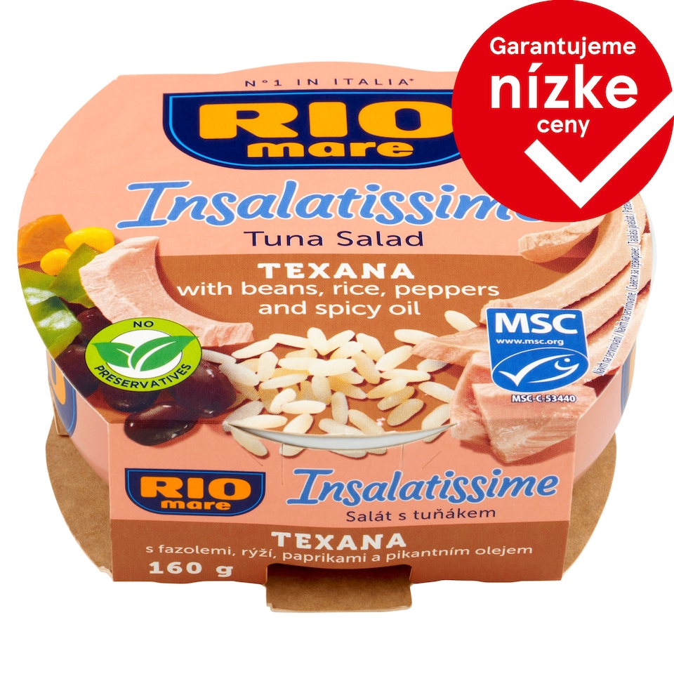 image 1 of Rio Mare Insalatissime Tuna Salad with Beans, Rice, Peppers and Spicy Oil 160 g
