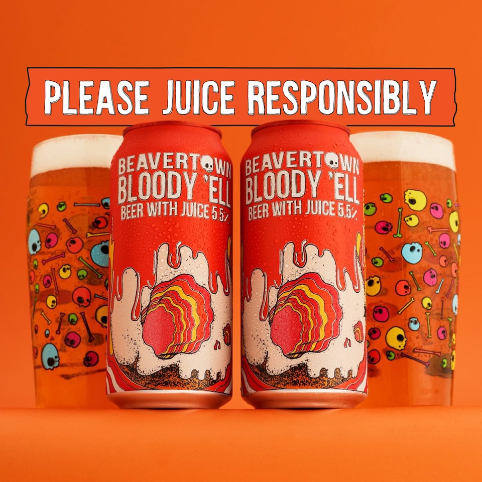 image 1 of Beavertown Bloody 'Ell Blood Orange IPA 440ml