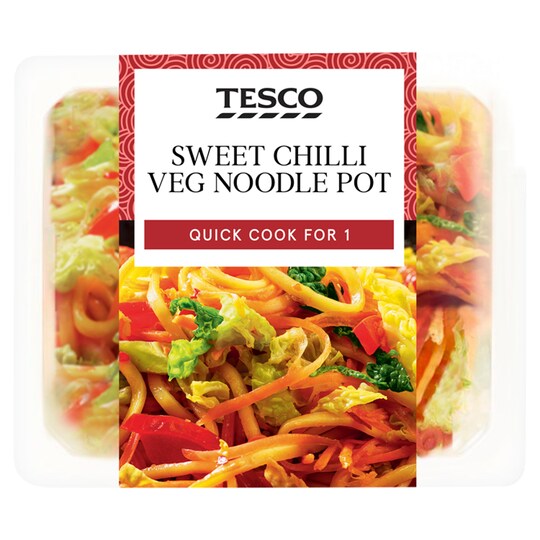 Tesco Sweet Chilli Vegetable Noodle Pot 250G Tesco Groceries