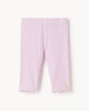 image 4 of F&F Baby 2-Piece Cotton Rich Appliqué Pear Sweatshirt and Gingham Leggings Set in Purple