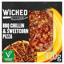 Wicked Kitchen Bbq Chillin & Sweetcorn Pizza 420G