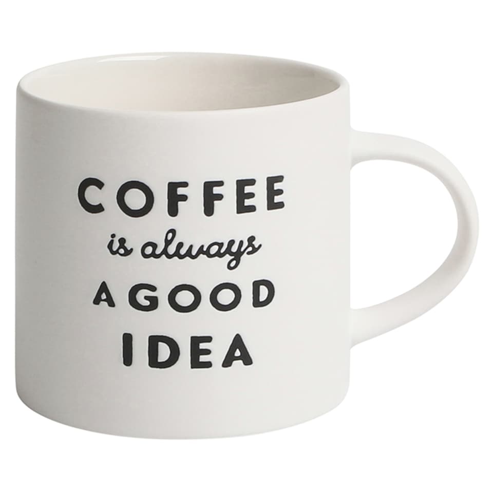 Tesco Coffee Slogan Embossed Mug
