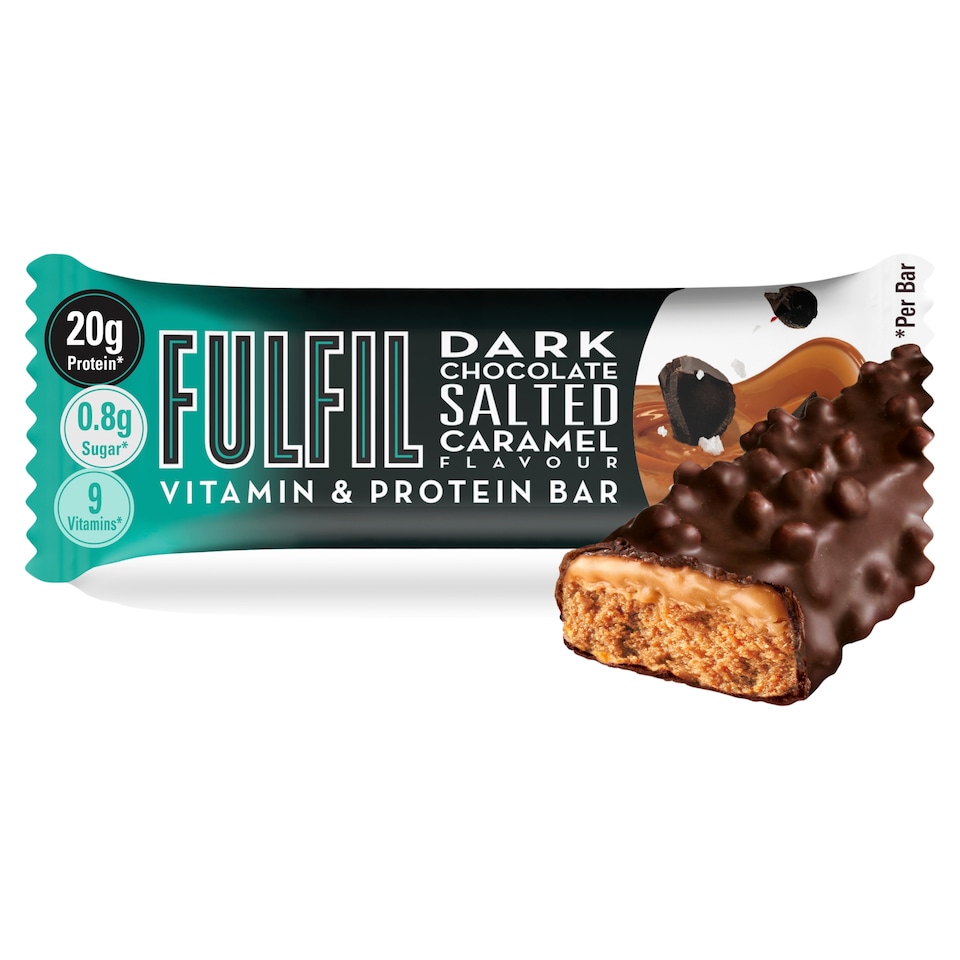 Fulfil Dark Chocolate Salted Caramel Vitamin And Prtn Bar 55G