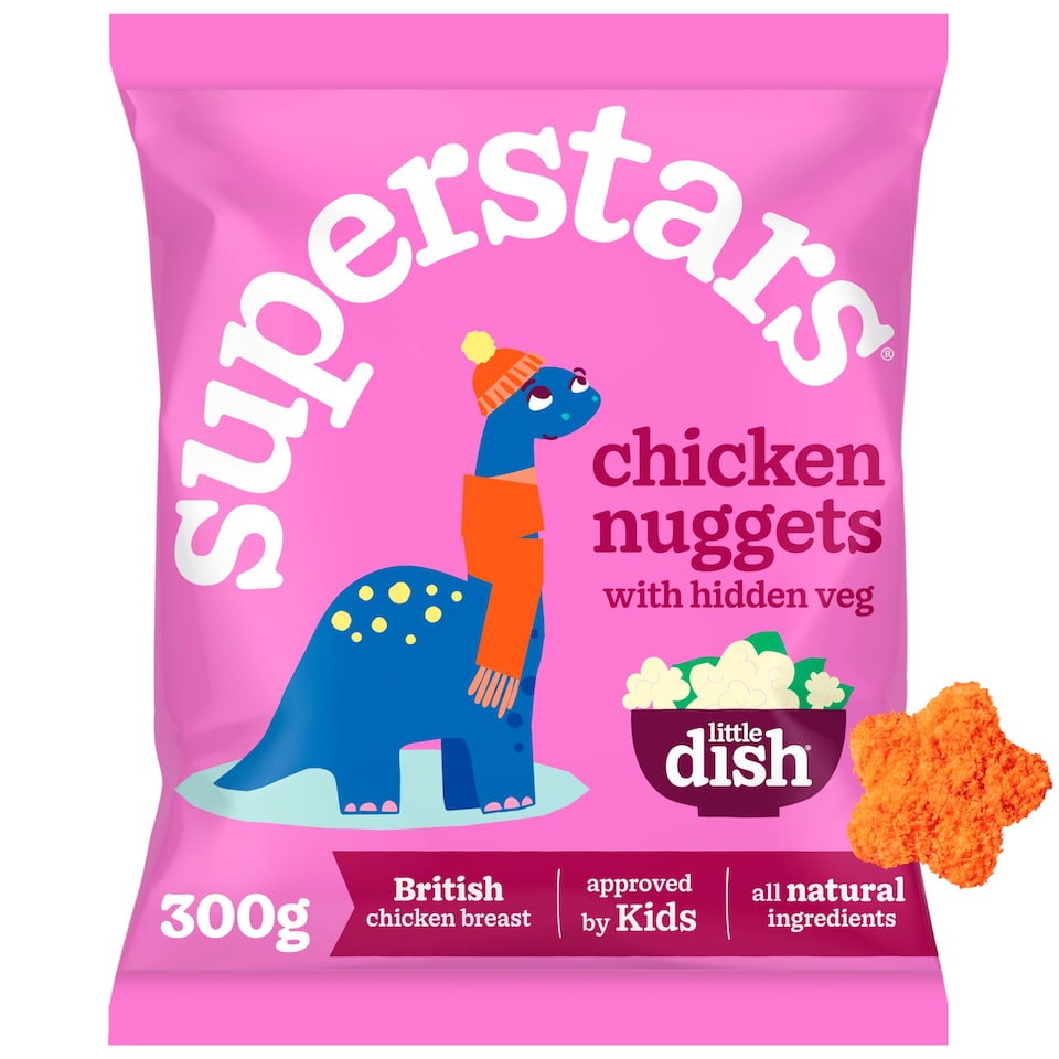 image 1 of Little Dish Superstars Chicken Nuggets with Hidden Veg 300g