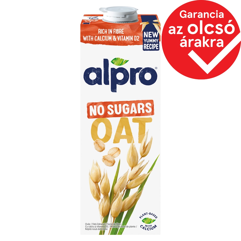 Alpro Sugar-Free Oat Drink with Added Calcium, Vitamins B2 and D2 1 l