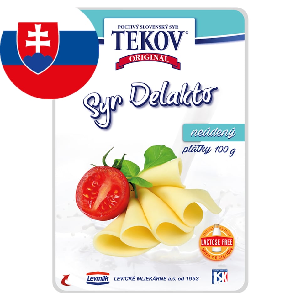 Tekov Cheese Delakto Slices Unsmoked 100 g