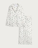image 4 of F&F Tree Print Button Through Pyjamas in Cream