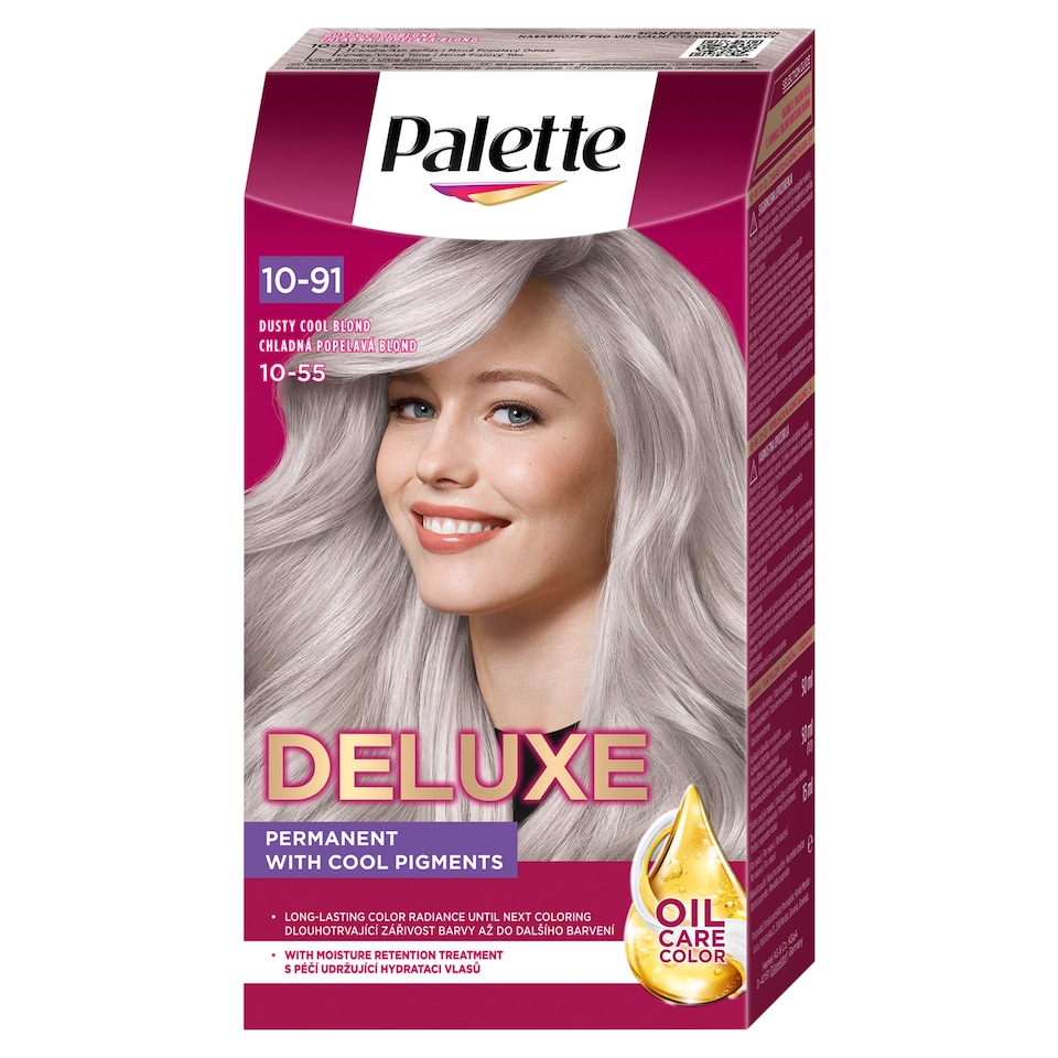 Palette Deluxe 10-91 füstös hűvösszőke tartós hajfesték  1. kép