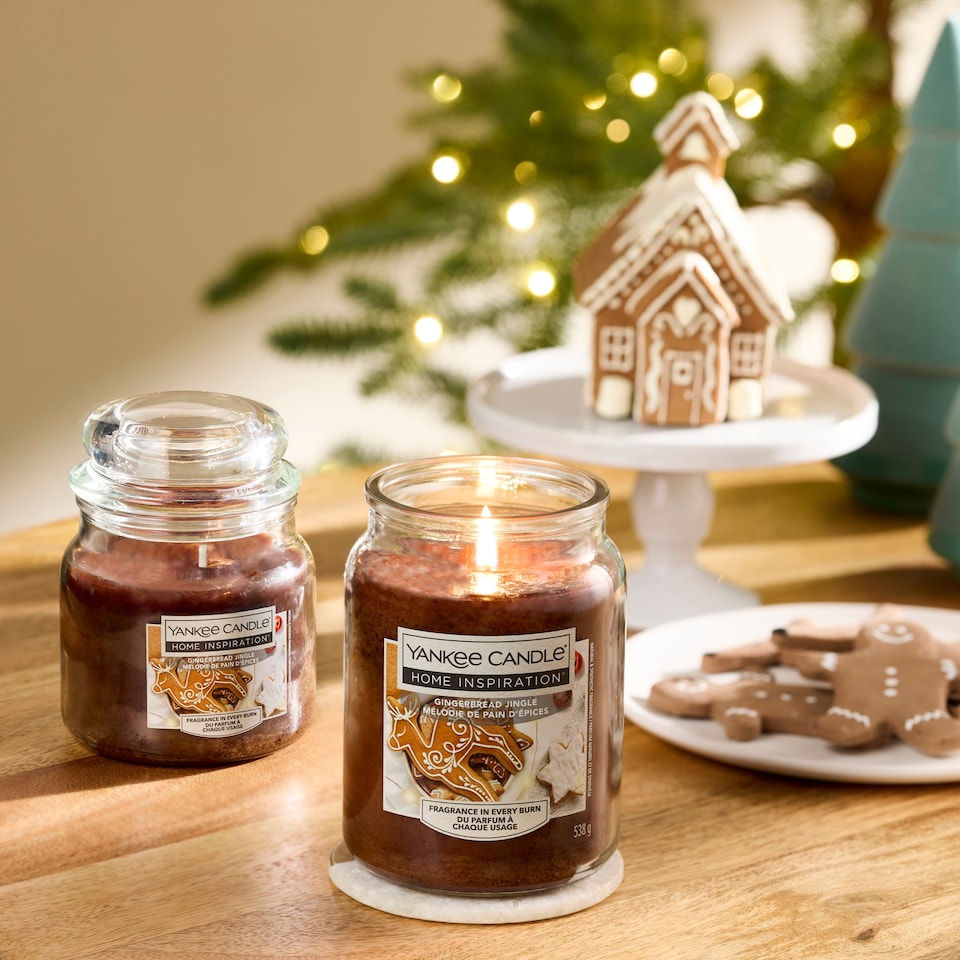 image 1 of Yankee Candle HI Gingerbread Jingle Medium Jar 340g 