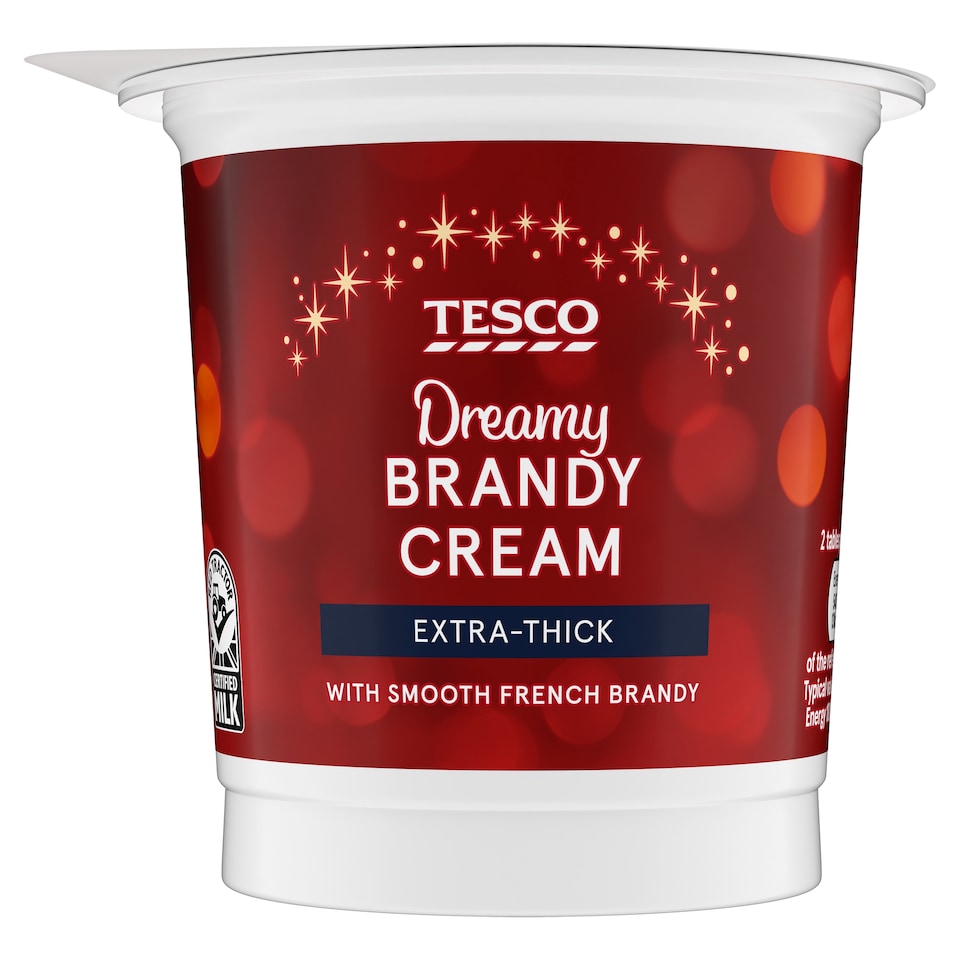 Tesco Brandy Extra Thick Cream 250Ml