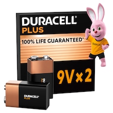 Duracell Plus 9V 2 Pack