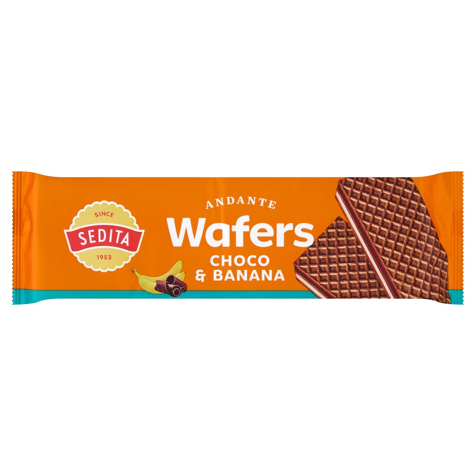 image 1 of Sedita Andante Wafer Filled with Cocoa-Chocolate and Banana Cream 130 g