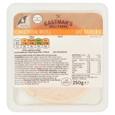 Eastmans Cooked Chicken Roll Slices 250g