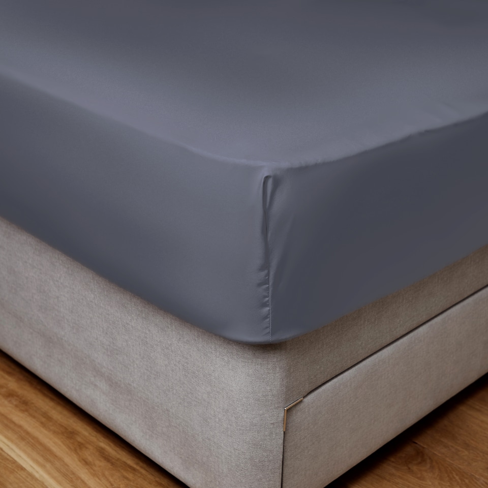 Silentnight Supersoft Blue Fitted Sheet Double