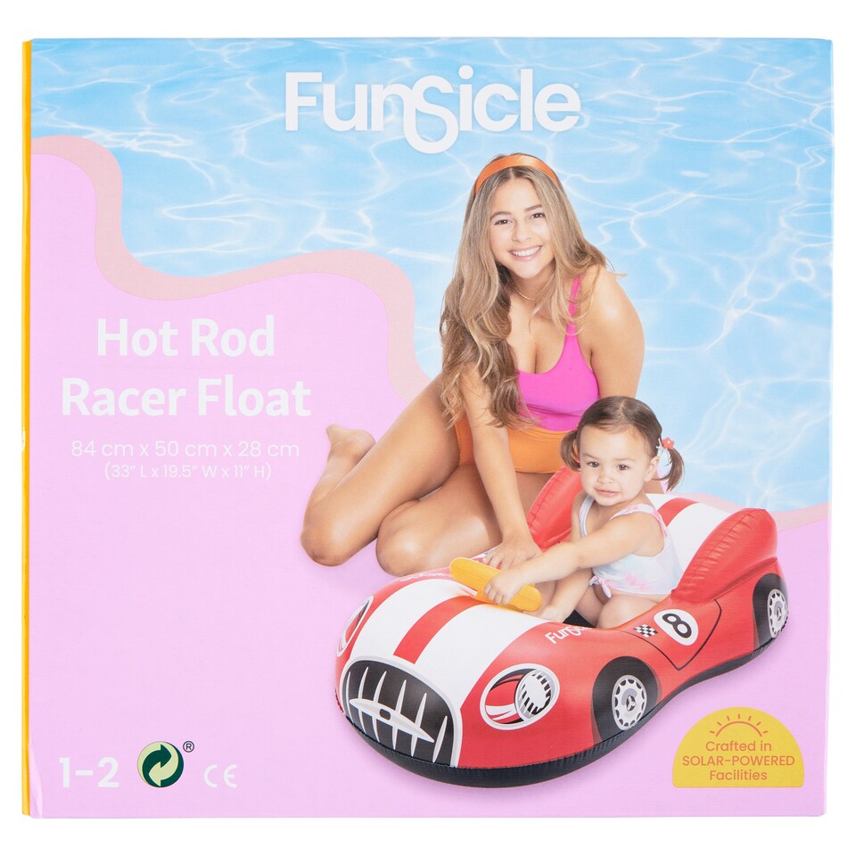 Funsicle Hot Rod Racer lebegő matrac 84 cm x 50 cm x 28 cm