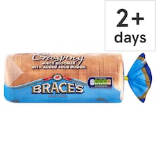 Brace's Gwynny White Bloomer Sliced Bread with Added Sourdough 800g
