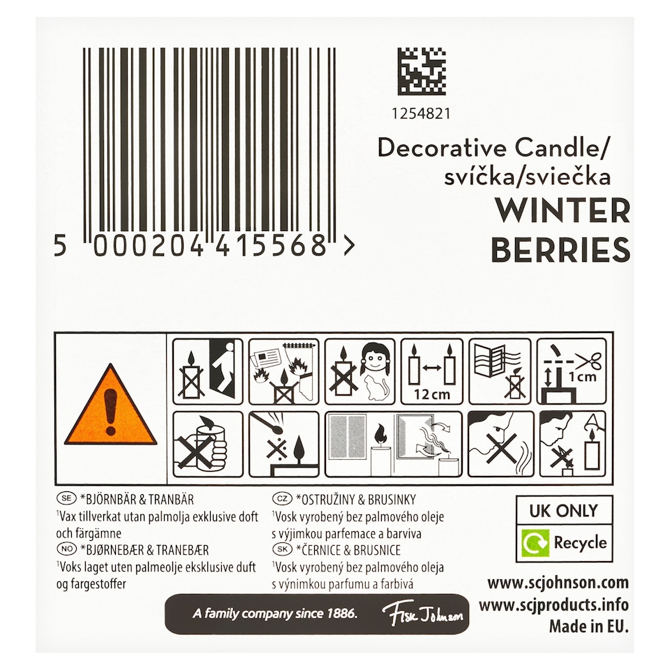 Obrázek 1 pro produkt Glade Winter Berries svíčka 108g