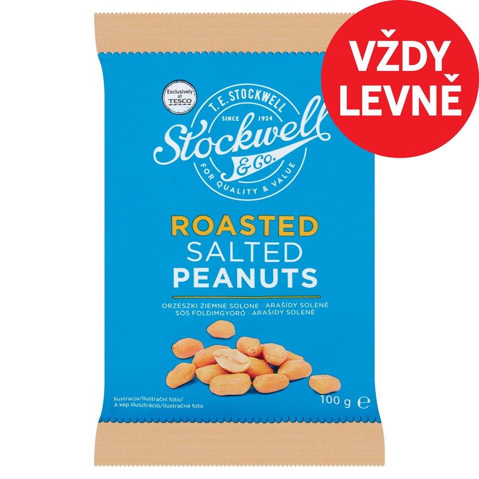 Stockwell & Co. Roasted Salted Peanuts 100g