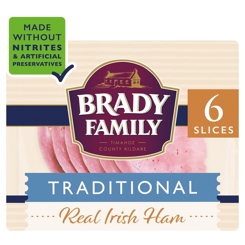Brady Family MadeWithoutNitrites Trad Ham 80g