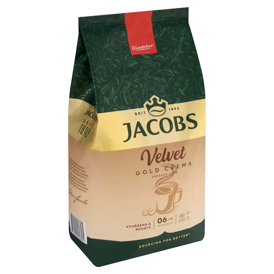 obrázok 1 z Jacobs Velvet Gold Crema zrnková káva 1000 g
