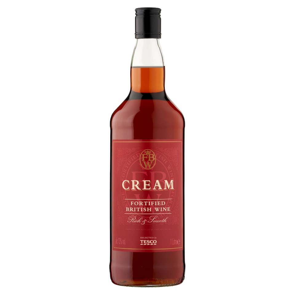 Tesco Cream Fortified British Wine 1 Litre