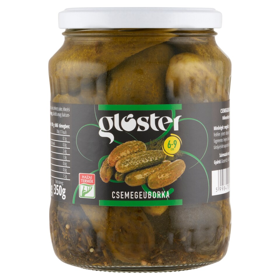Gloster csemegeuborka 6-9 cm 680 g
