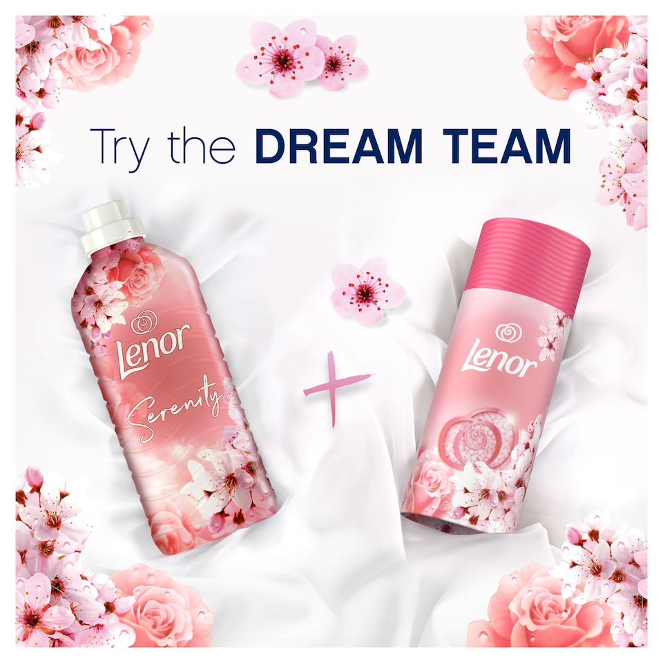 image 1 of Lenor Fabric Conditioner Cherry Blossom & Rosewater 42 Washes 1.386Ltr