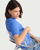 image 3 of F&F Knitted Short Sleeved Top in Blue