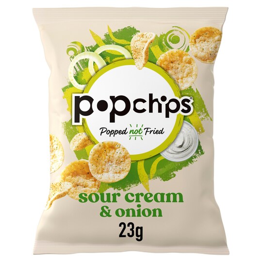 image 1 of Popchips Sour Cream & Onion Potato Chips 23G