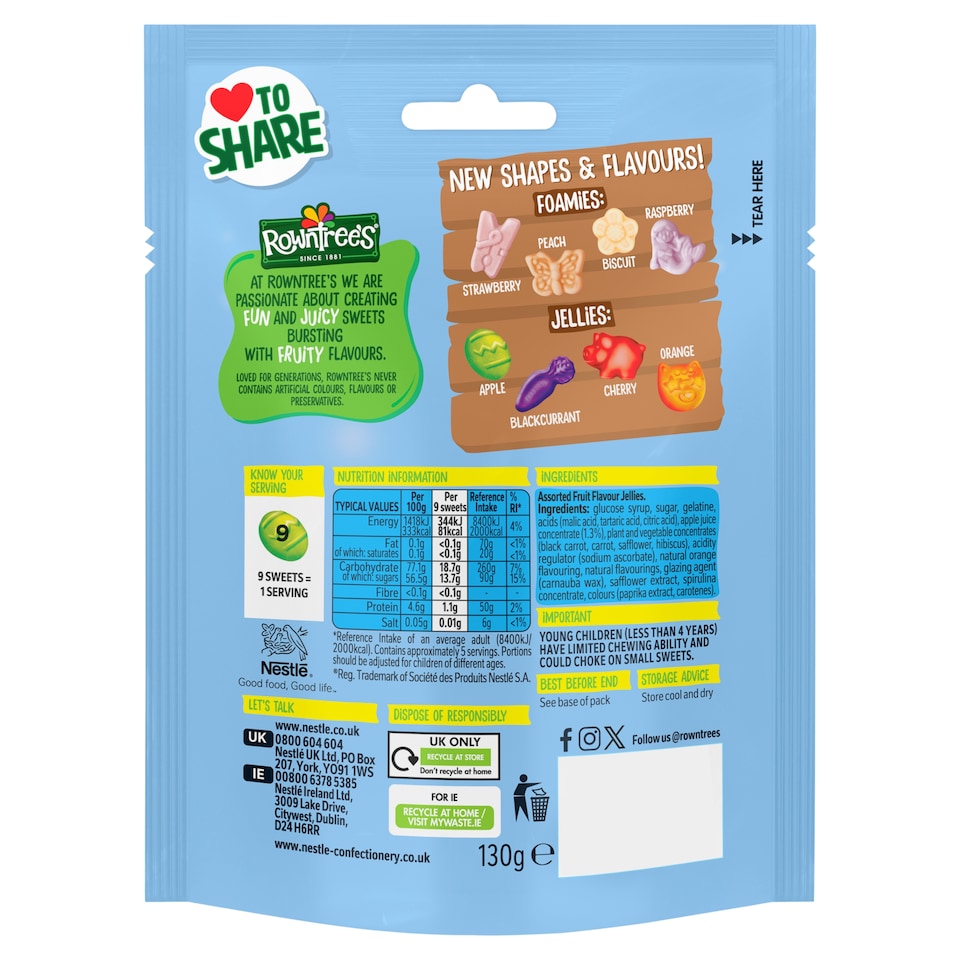 image 1 of Rowntrees Randoms Egg-Venture Bag 130g