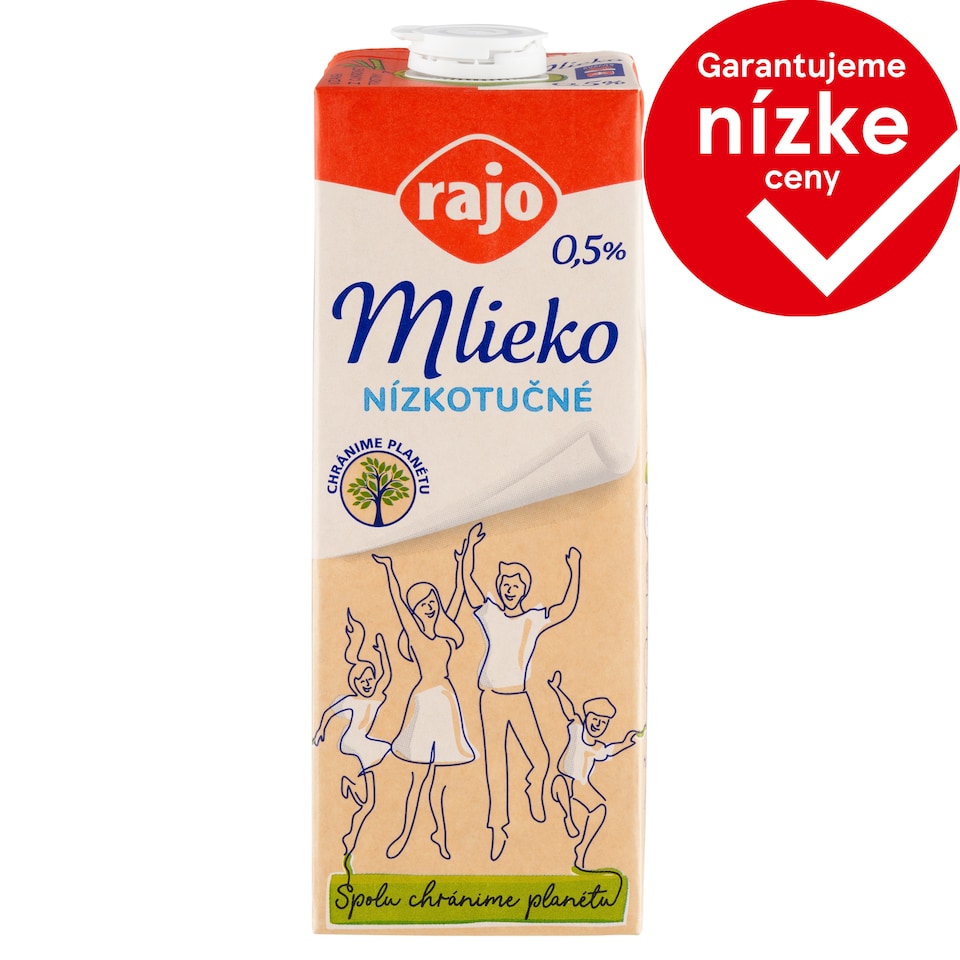 image 1 of Rajo Low-Fat Milk 0.5% 1 L