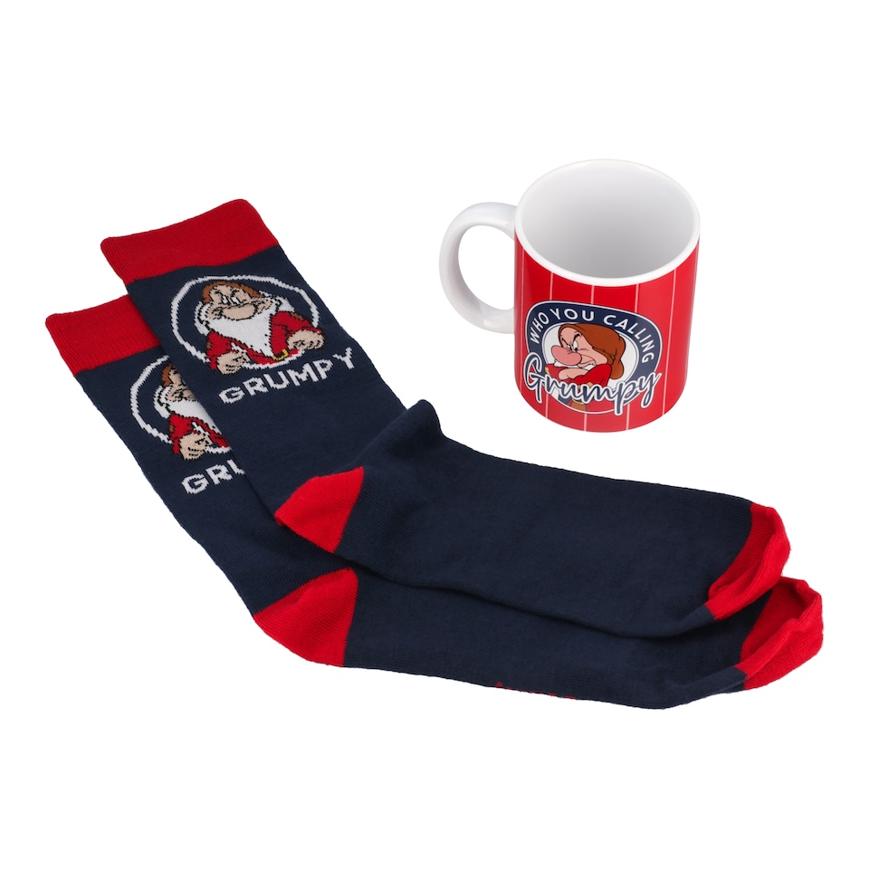 image 1 of Disney Grumpy Mug and Socks Christmas Gift Set