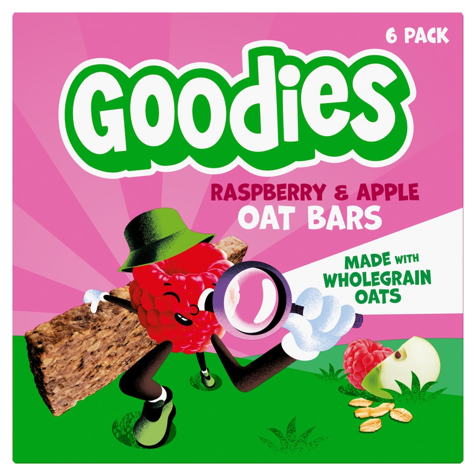 image 1 of Goodies Raspberry & Apple Oat Bars 6 x 23 g (138 g)