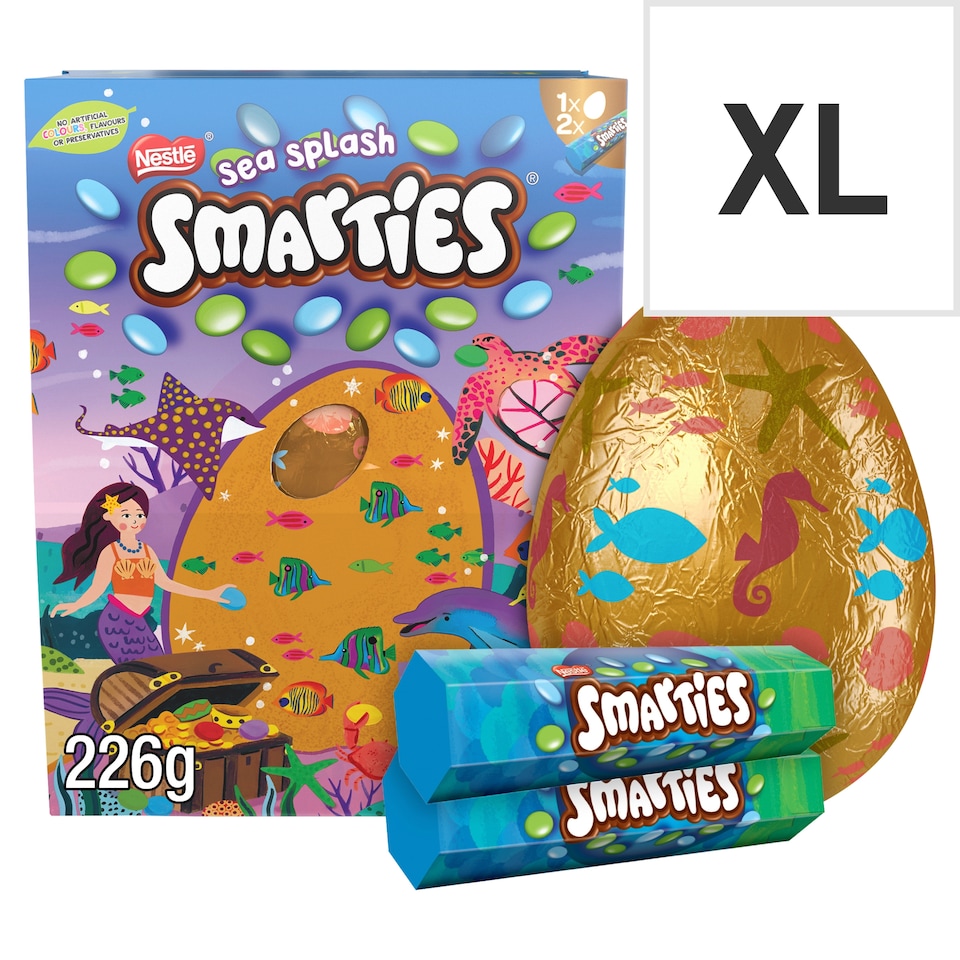 Smarties Sea Splash Chocolate Easter Egg 226G