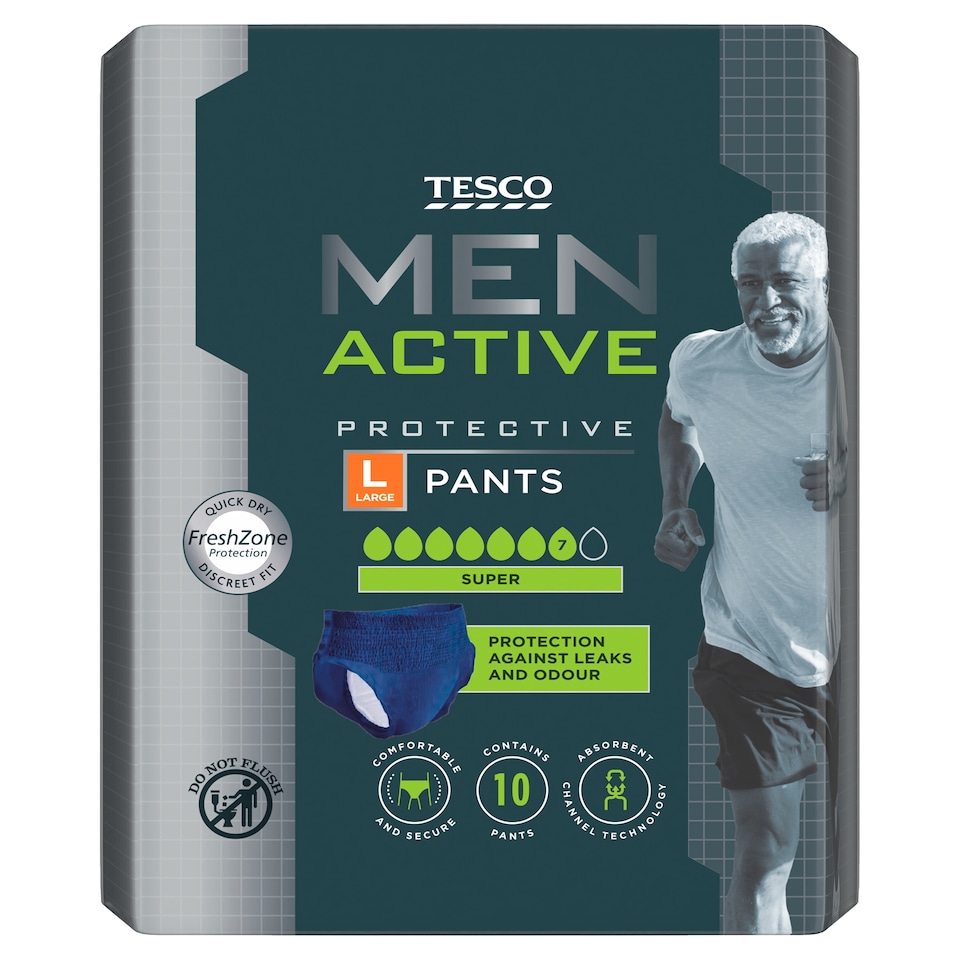 Tesco Men Active Protective Pants Super Large 10 Pack