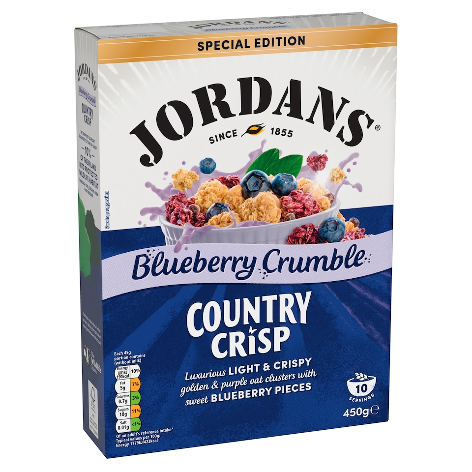 image 1 of Jordans Country Crisp Blueberry Crumble Cereal 450g